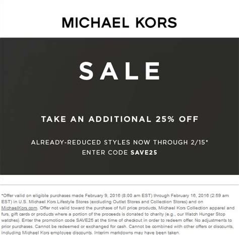 promotion code for michael kors|michael kors promo code today.